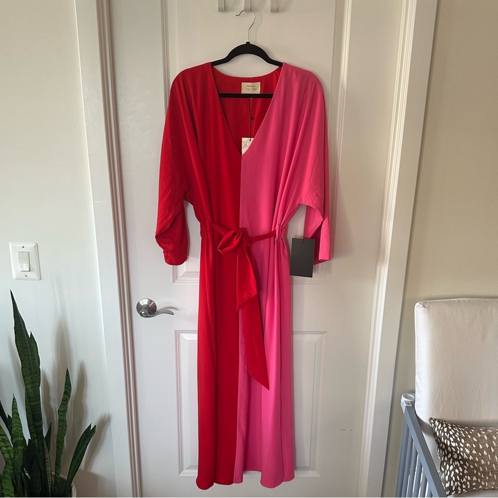 Tuckernuck x India Hicks Pink and Red Caftan